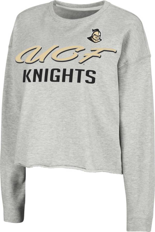 Colosseum Women's UCF Knights Grey Treehouse Cropped Pullover Hoodie product image
