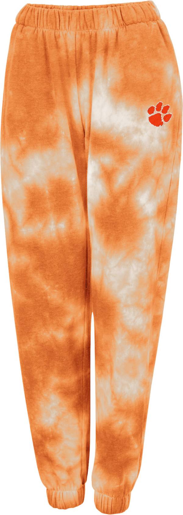 Colosseum Women's Clemson Tigers Orange Tie-Dye Joggers