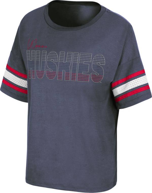 Colosseum Women's UConn Huskies Blue Janis T-Shirt