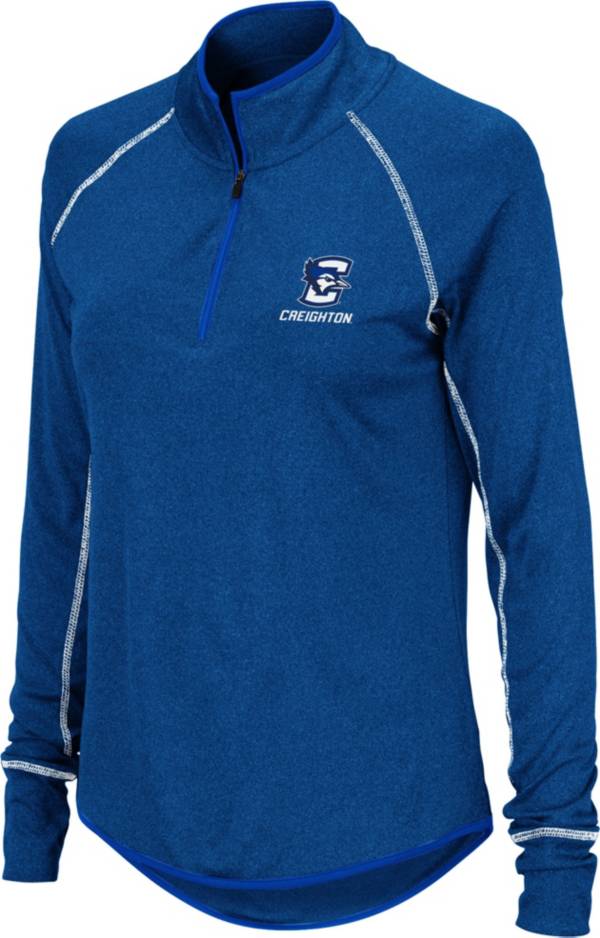 Colosseum Women's Creighton Bluejays Blue Stingray Quarter-Zip Shirt