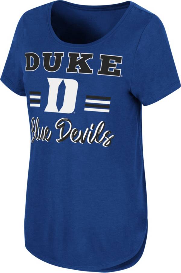 Colosseum Women's Duke Blue Devils Duke Blue Shaka Scoop-Neck T-Shirt