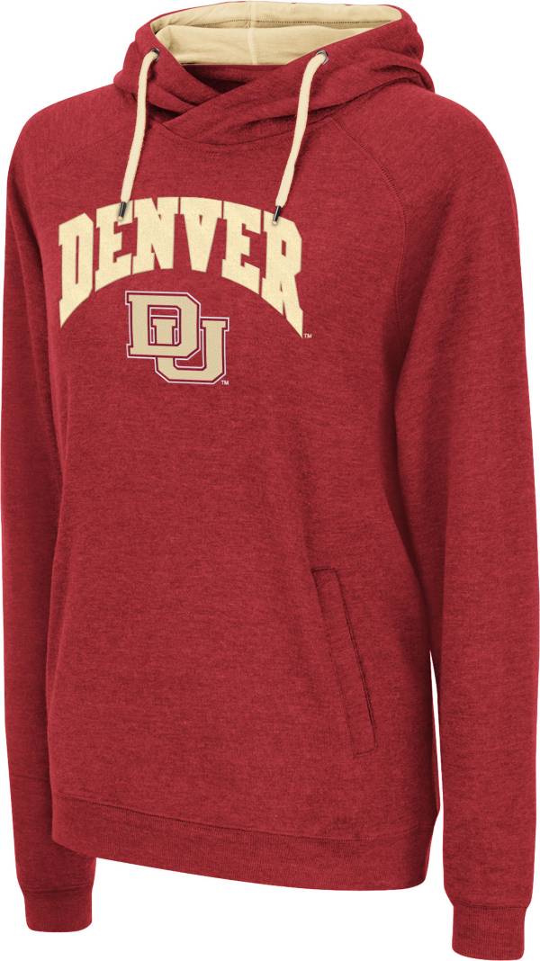 Colosseum Women's Denver Pioneers Crimson Pullover Hoodie