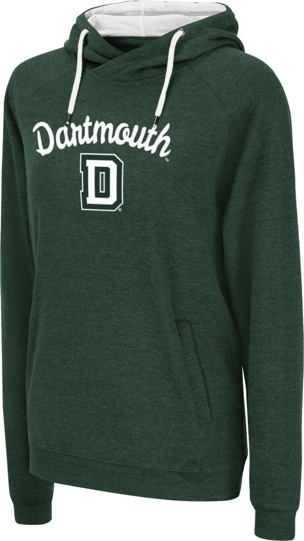 Colosseum Women's Dartmouth Big Green Darmouth Green Funnel Pullover Hoodie