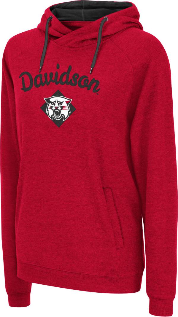 Colosseum Women's Davidson Wildcats Red Pullover Hoodie