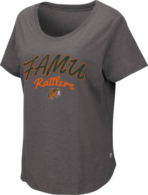 Colosseum Women's Florida A&M Ramblers Grey Scoop-Neck T-Shirt