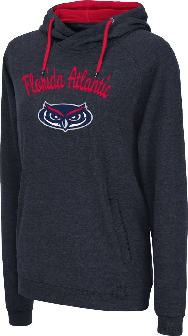 Colosseum Women's Florida Atlantic Owls Blue Pullover Hoodie