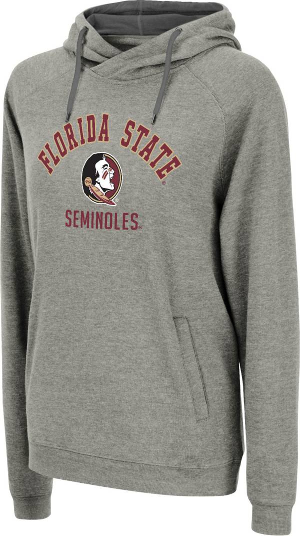 Colosseum Women's Florida State Seminoles Grey Pullover Hoodie