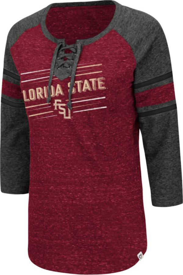 Colosseum Women's Florida State Seminoles Garnet Pasadena ¾ Sleeve T-Shirt