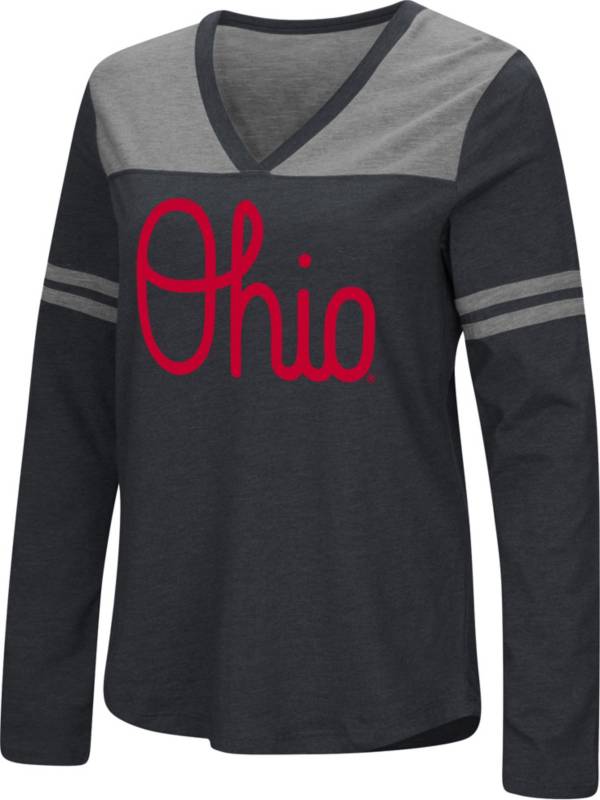 Colosseum Women's Ohio State Buckeyes Heritage Long Sleeve Black T-Shirt