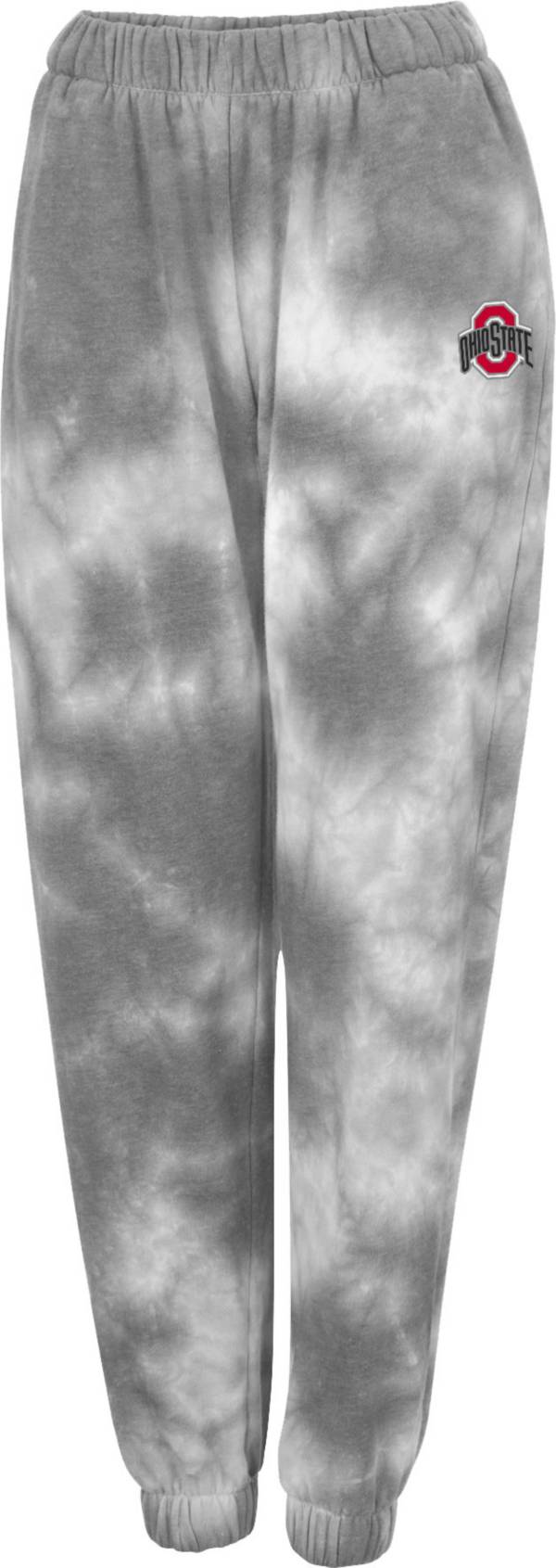 Colosseum Women's Ohio State Buckeyes Grey Tie-Dye Joggers