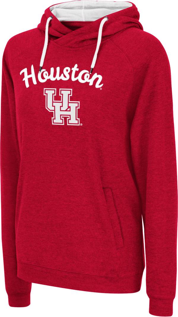 Colosseum Women's Houston Cougars Red Pullover Hoodie