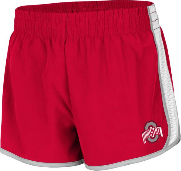 Colosseum Women's Ohio State Buckeyes Scarlet The Plastics Woven Shorts