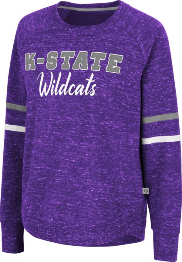 Colosseum Women's Kansas State Wildcats Purple Beach Break Pullover Sweatshirt