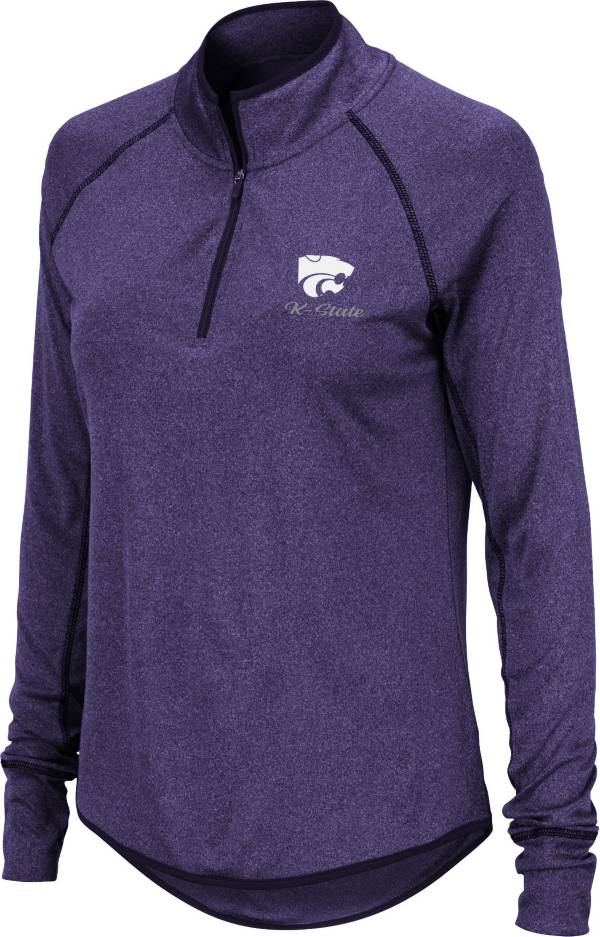 Colosseum Women's Kansas State Wildcats Purple Stingray Quarter-Zip Shirt