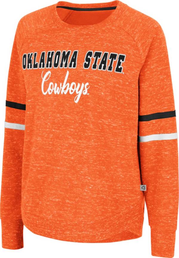 Colosseum Women's Oklahoma State Cowboys Orange Beach Break Pullover Sweatshirt