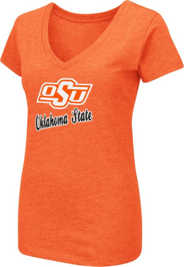 Colosseum Women's Oklahoma State Cowboys Orange Dual Blend V-Neck T-Shirt