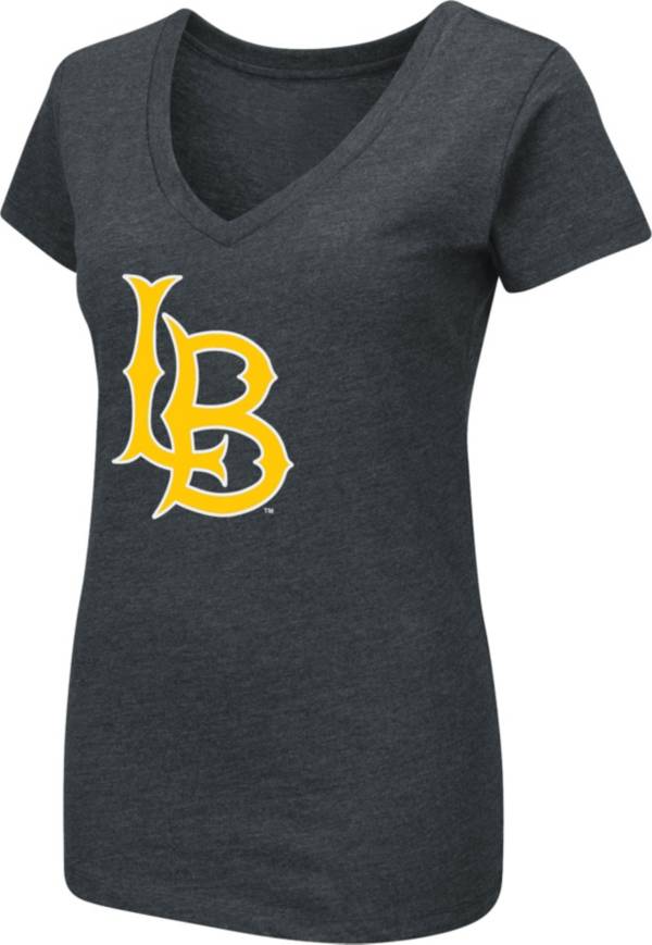 Colosseum Women's Long Beach State 49ers Black Playbook Dual Blend V-Neck T-Shirt