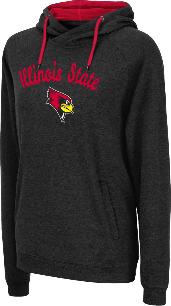 Colosseum Women's Illinois State Redbirds Black Pullover Hoodie