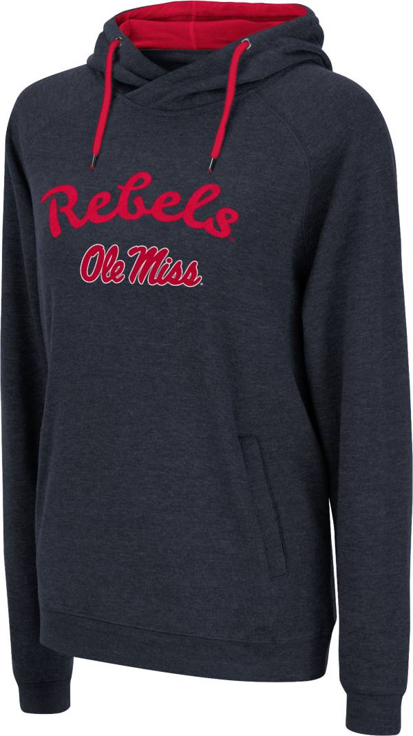 Colosseum Women's Ole Miss Rebels Blue Pullover Hoodie