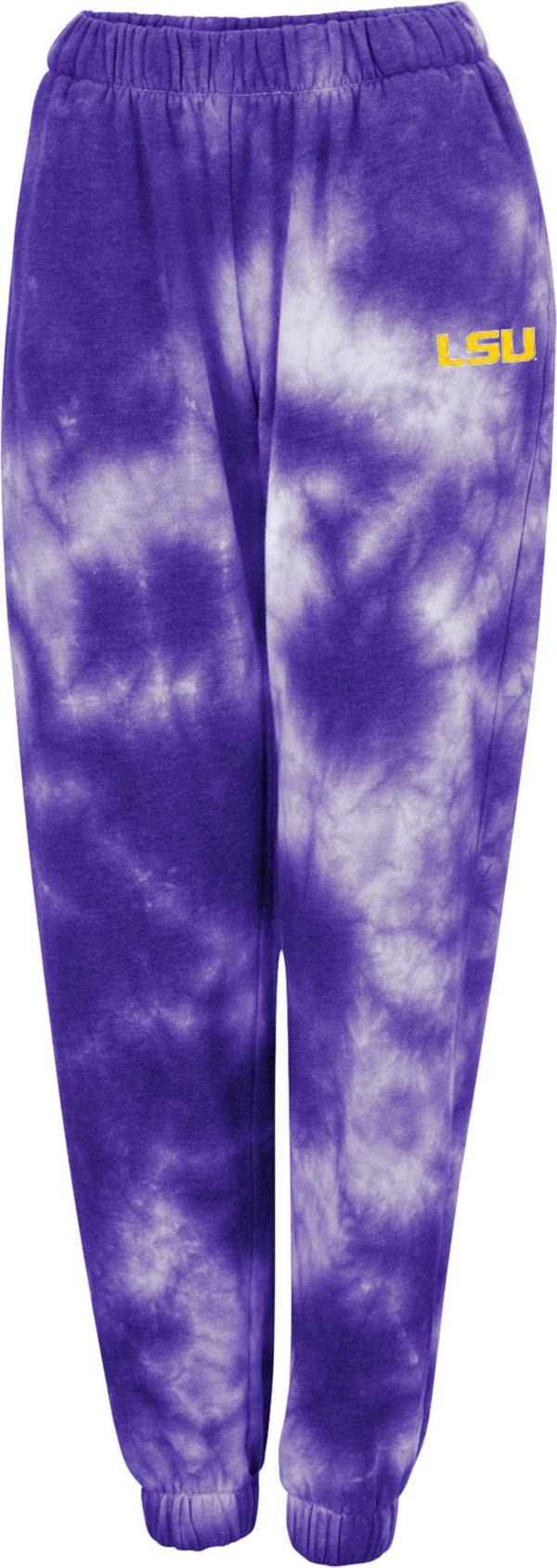 Colosseum Women's LSU Tigers Purple Tie-Dye Joggers