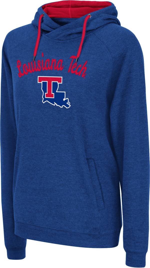Colosseum Women's Louisiana Tech Bulldogs Blue Pullover Hoodie