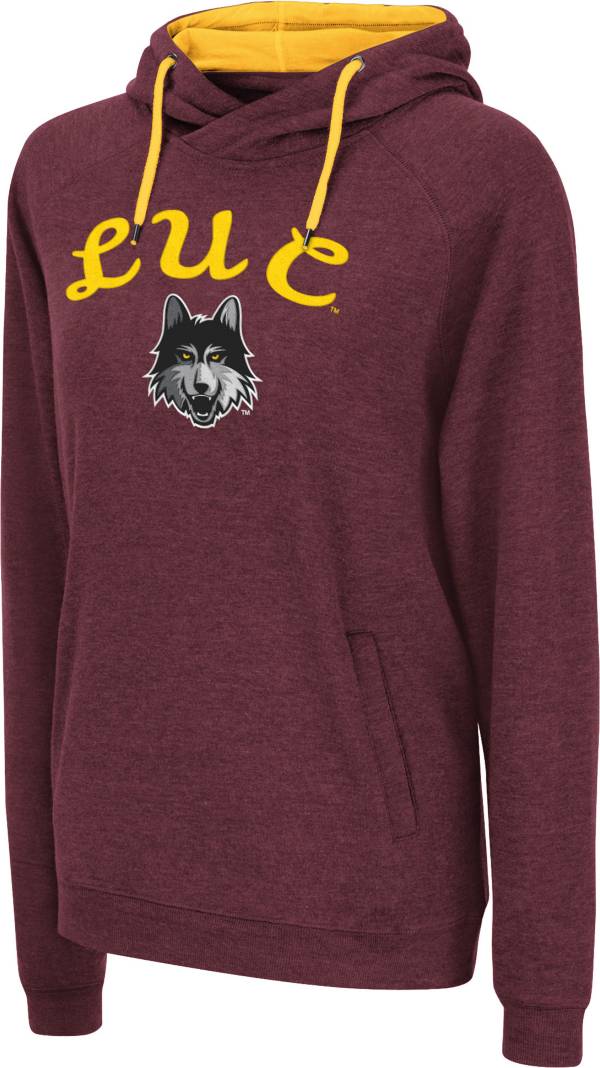 Colosseum Women's Loyola-Chicago Ramblers Maroon Funnel Pullover Hoodie