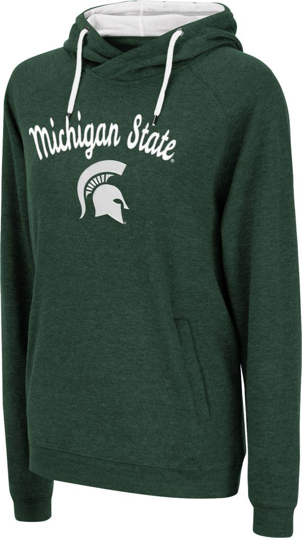 Colosseum Women's Michigan State Spartans Green Pullover Hoodie