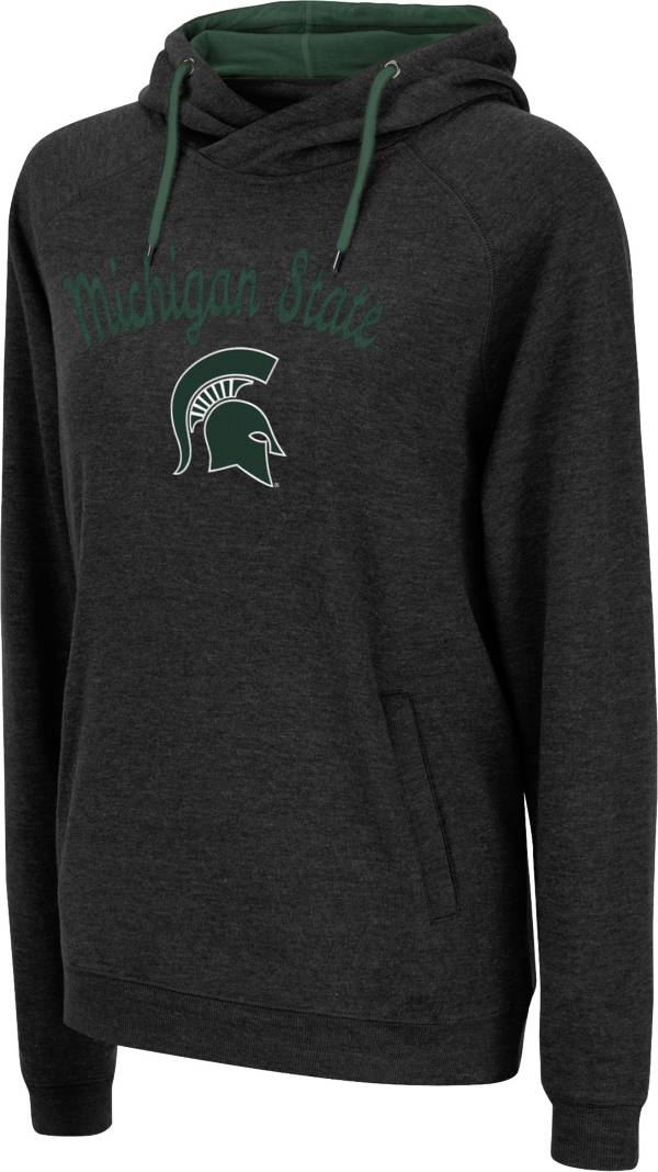 Colosseum Women's Michigan State Spartans Green Pullover Hoodie