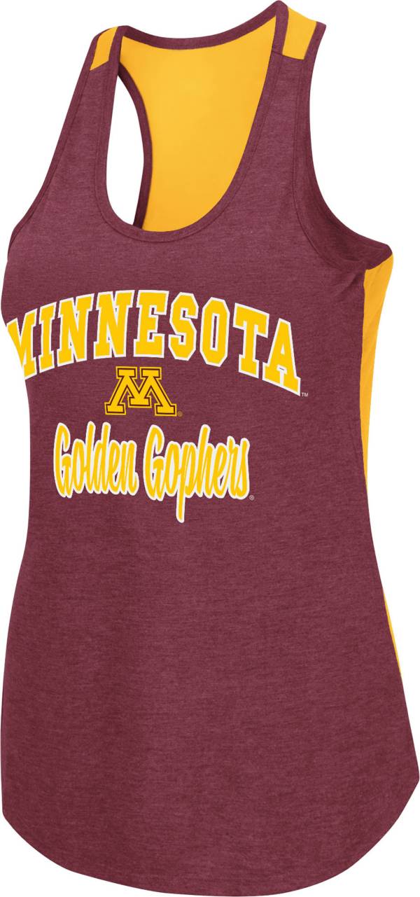 Colosseum Women's Minnesota Golden Gophers Maroon Mary Racerback Tank Top