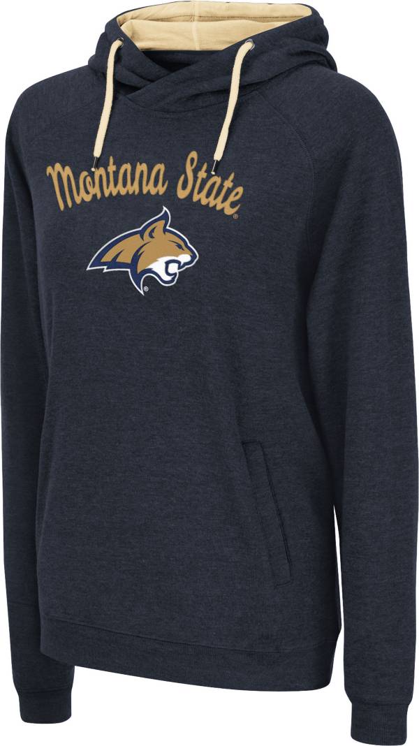 Colosseum Women's Montana State Bobcats Blue Funnel Pullover Hoodie