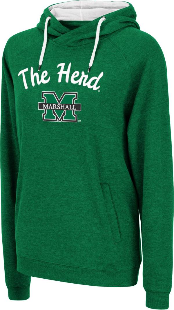 Colosseum Women's Marshall Thundering Herd Green Pullover Hoodie