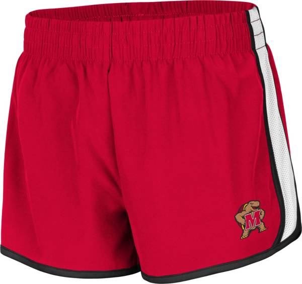 Colosseum Women's Maryland Terrapins Red The Plastics Woven Shorts