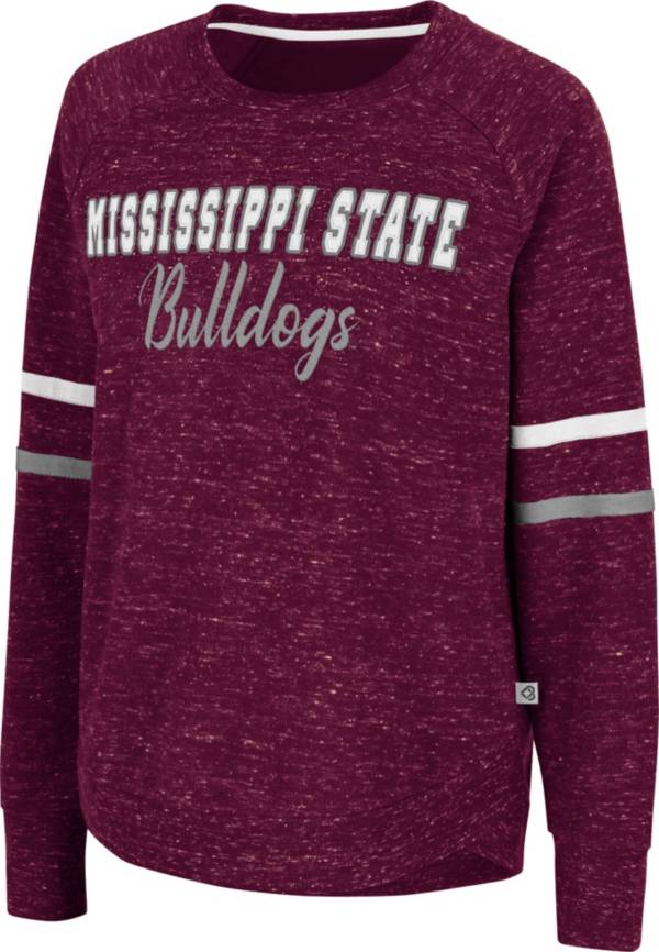 Colosseum Women's Mississippi State Bulldogs Maroon Beach Break Pullover Sweatshirt