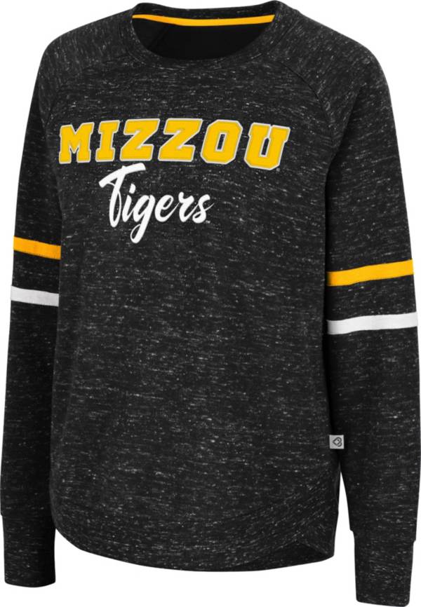 Colosseum Women's Missouri Tigers Black Beach Break Pullover Sweatshirt