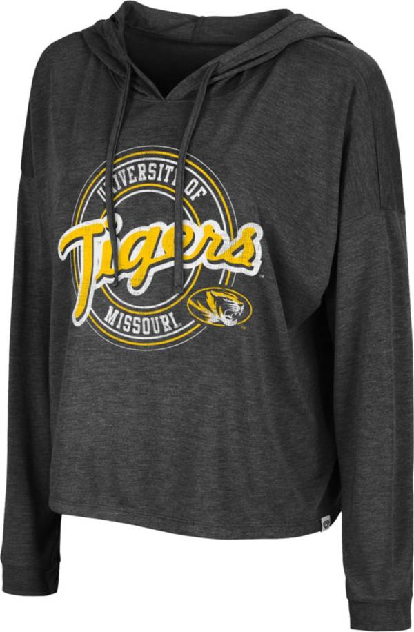 Colosseum Women's Missouri Tigers Black Cody Meet & Greet Hooded Long Sleeve T-Shirt