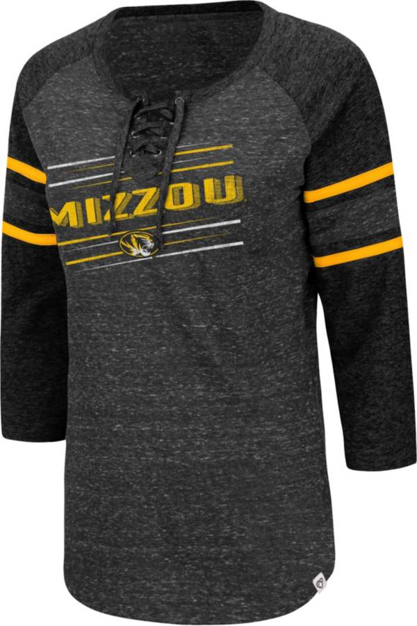 Colosseum Women's Missouri Tigers Black Pasadena ¾ Sleeve T-Shirt