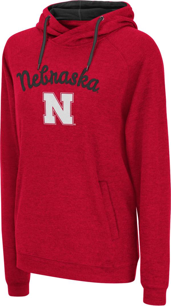Colosseum Women's Nebraska Cornhuskers Scarlet Pullover Hoodie