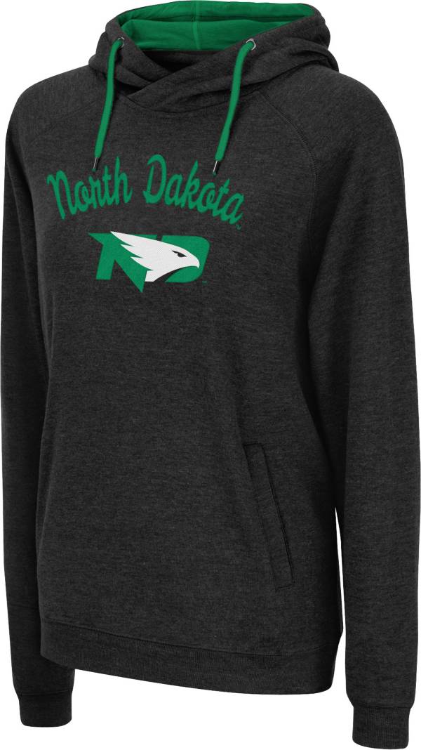 Colosseum Women's North Dakota Fighting Hawks Black Pullover Hoodie