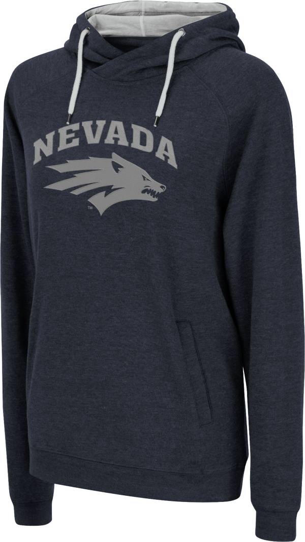 Colosseum Women's Nevada Wolf Pack Blue Pullover Hoodie