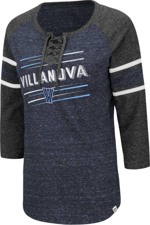 Colosseum Women's Villanova Wildcats Navy Pasadena ¾ Sleeve T-Shirt