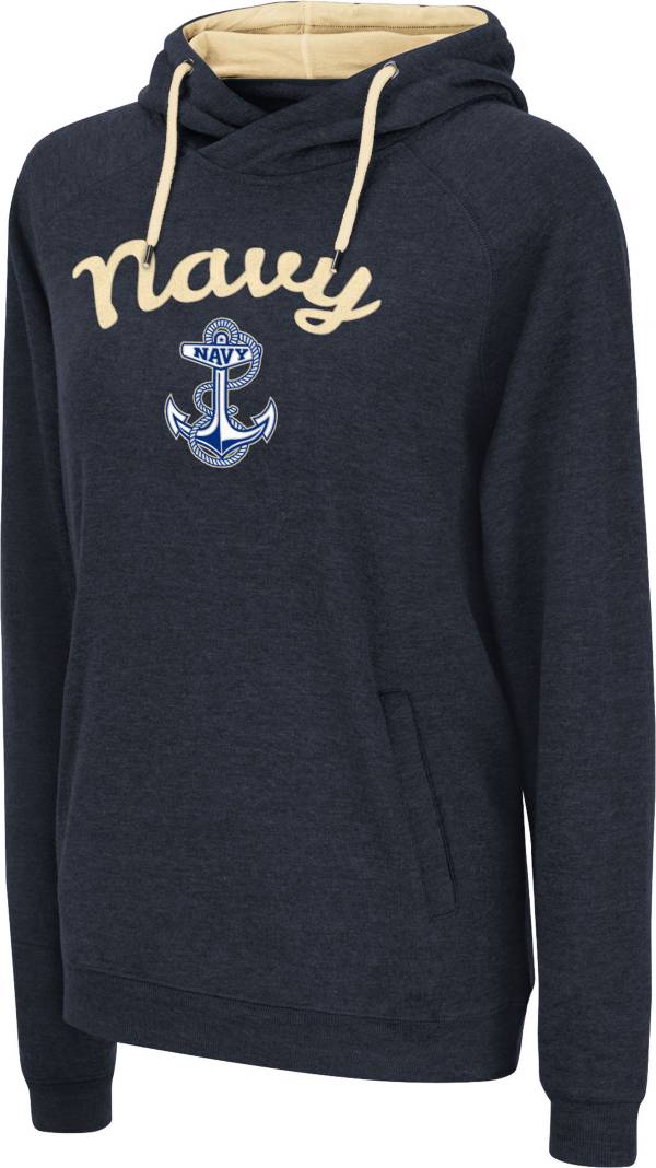 Colosseum Women's Navy Midshipmen Navy Pullover Hoodie