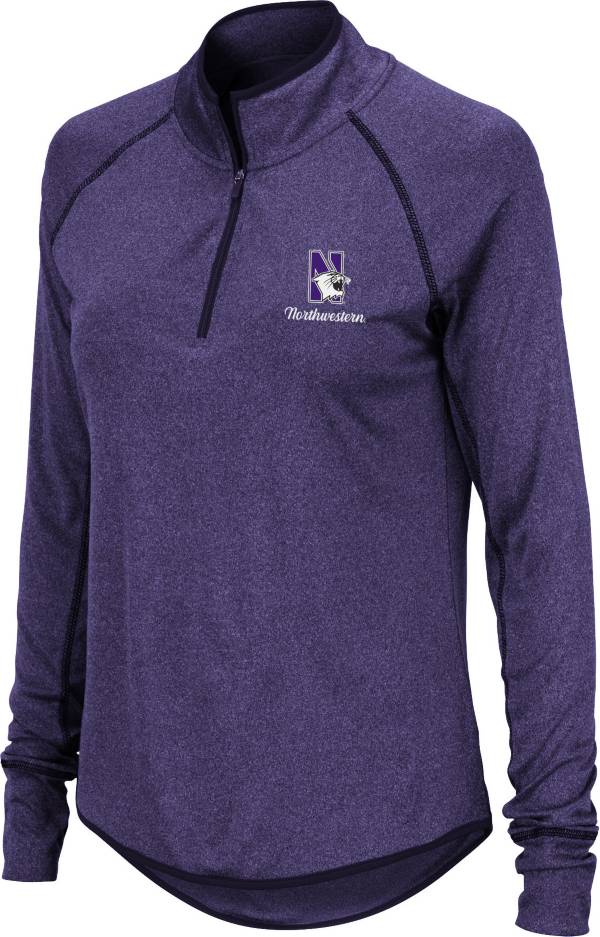 Colosseum Women's Northwestern Wildcats Purple Stingray Quarter-Zip Shirt