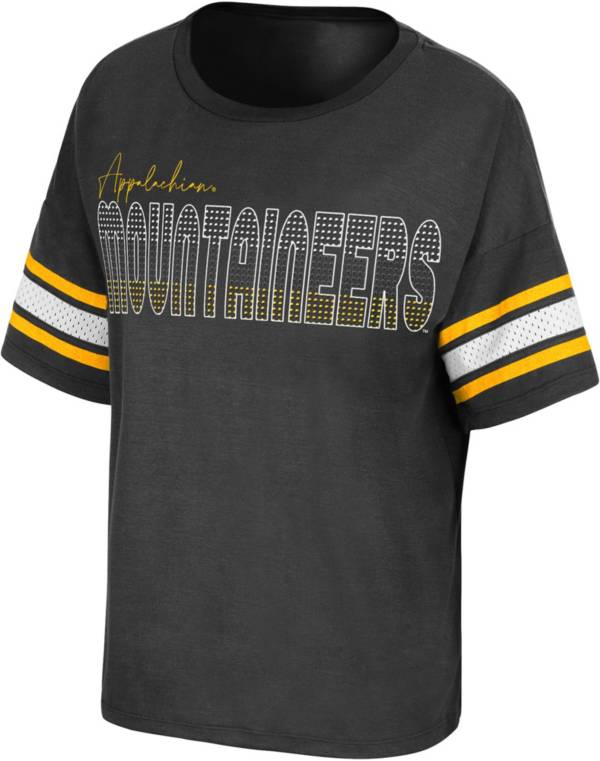 Colosseum Women's Appalachian State Mountaineers Black Janis T-Shirt