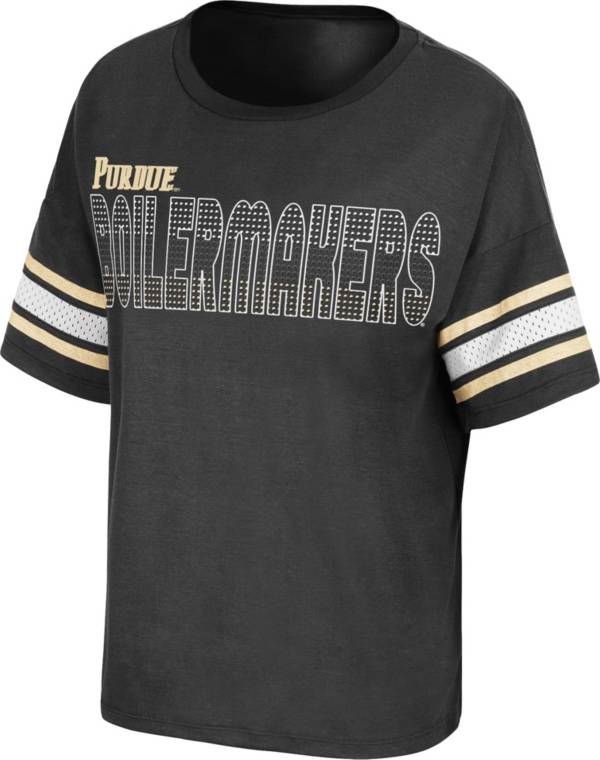 Colosseum Women's Purdue Boilermakers Black Janis T-Shirt