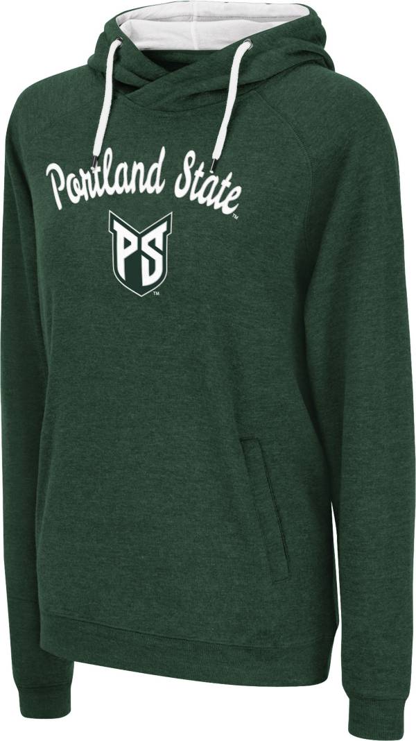 Colosseum Women's Portland State Vikings Green Pullover Hoodie