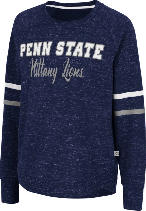 Colosseum Women's Penn State Nittany Lions Blue Beach Break Pullover Sweatshirt