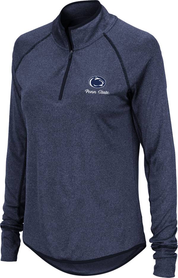 Colosseum Women's Penn State Nittany Lions Blue Stingray Quarter-Zip Shirt