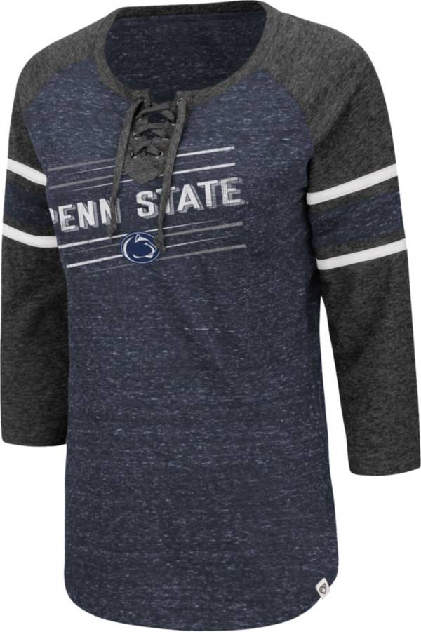 Colosseum Women's Penn State Nittany Lions Blue Pasadena ¾ Sleeve T-Shirt