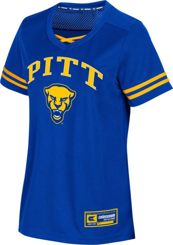 Colosseum Women's Pitt Panthers Blue Jersey T-Shirt