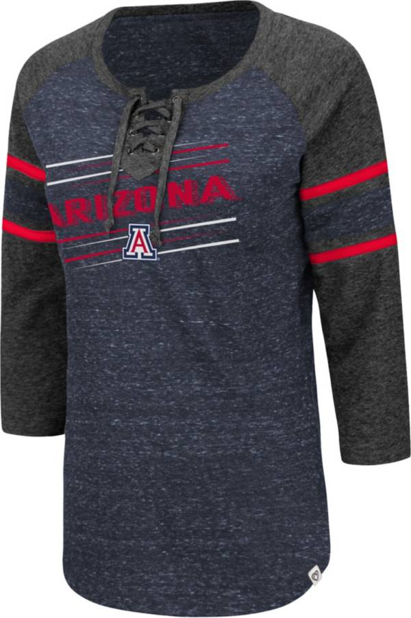 Colosseum Women's Arizona Wildcats Navy Pasadena ¾ Sleeve T-Shirt